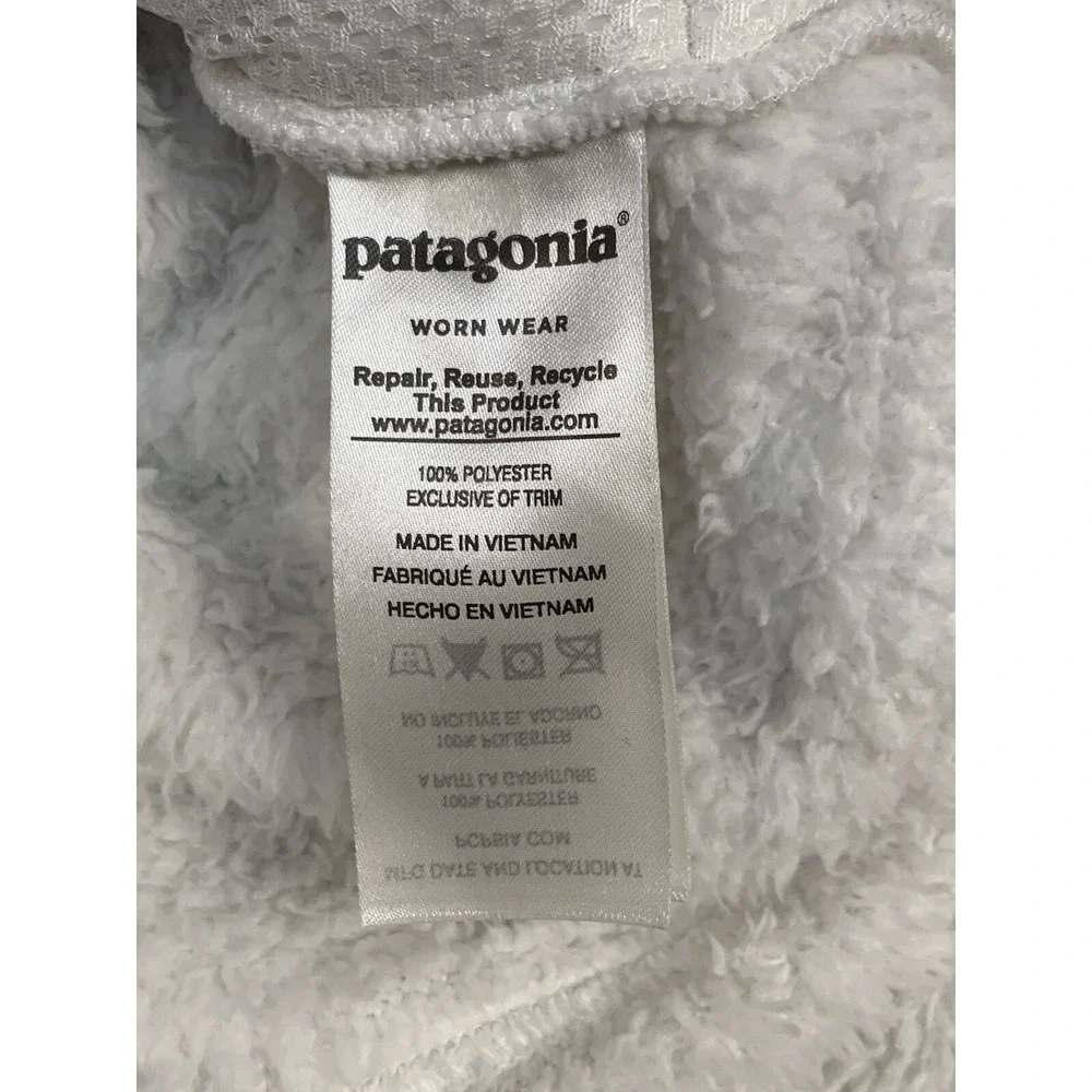 Patagonia Los Gatos Fleece 1/4 Zip Sweater White Youth (12)